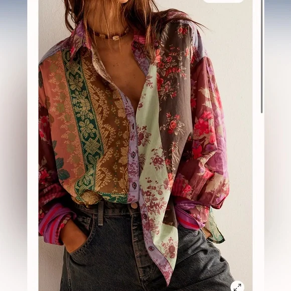 free people Flower Patch Top - Picture 2 of 6